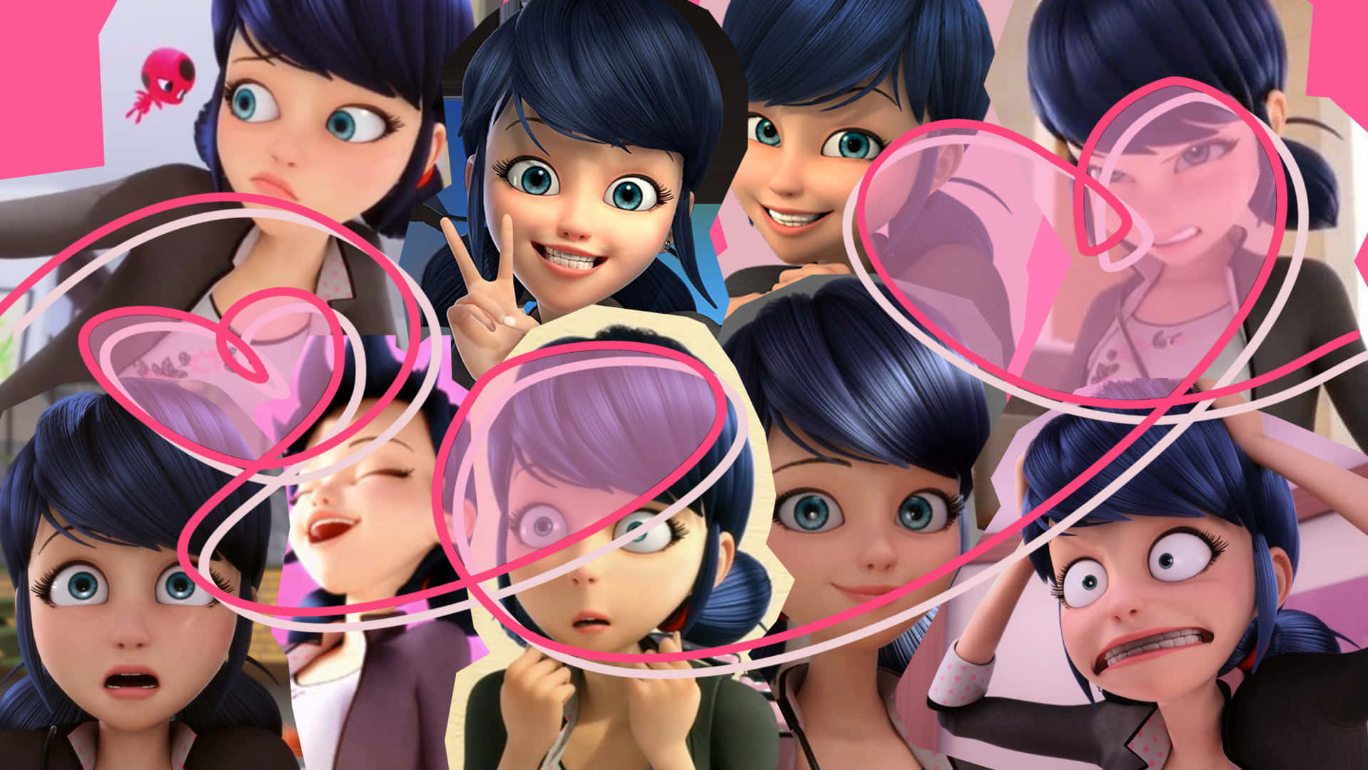 Marinette Dupain Cheng Expressions Collage Background