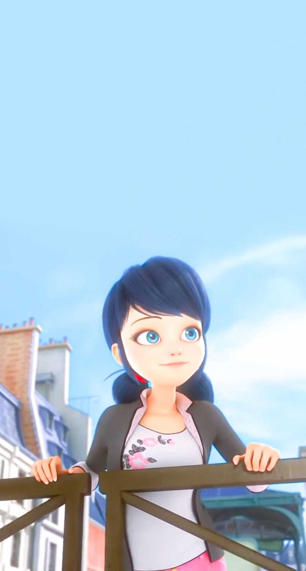 Marinette Looking At The Distance Background