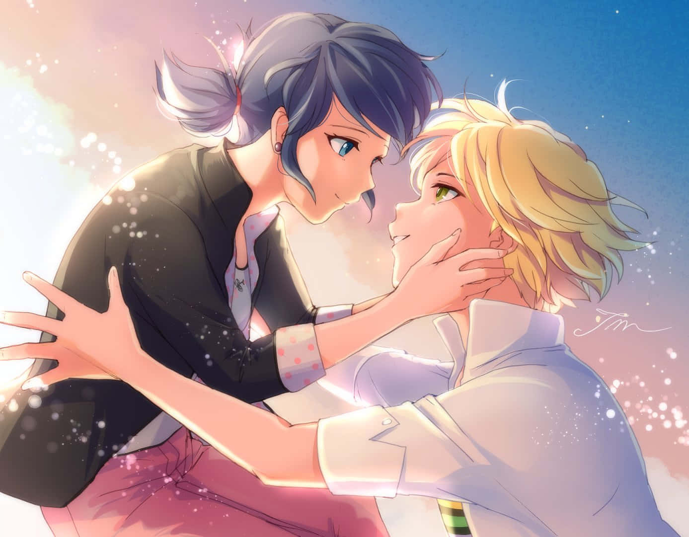 Marinetteand Adrien Romantic Moment