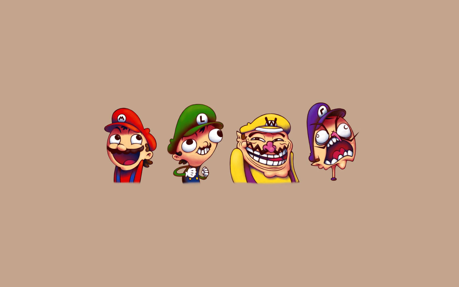 Mario Bros Funny Meme Background