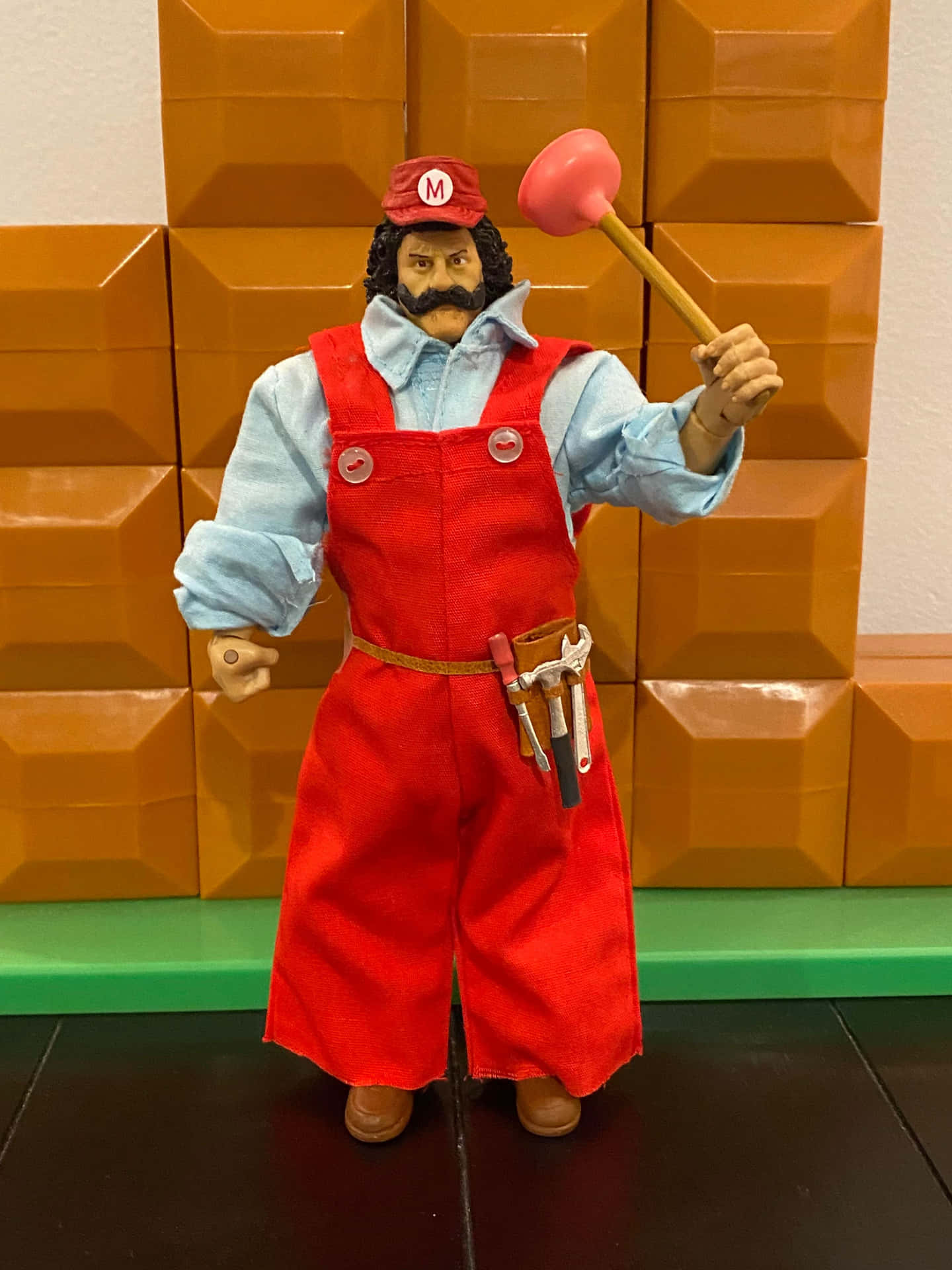 Mario_ Figure_with_ Plunger Background