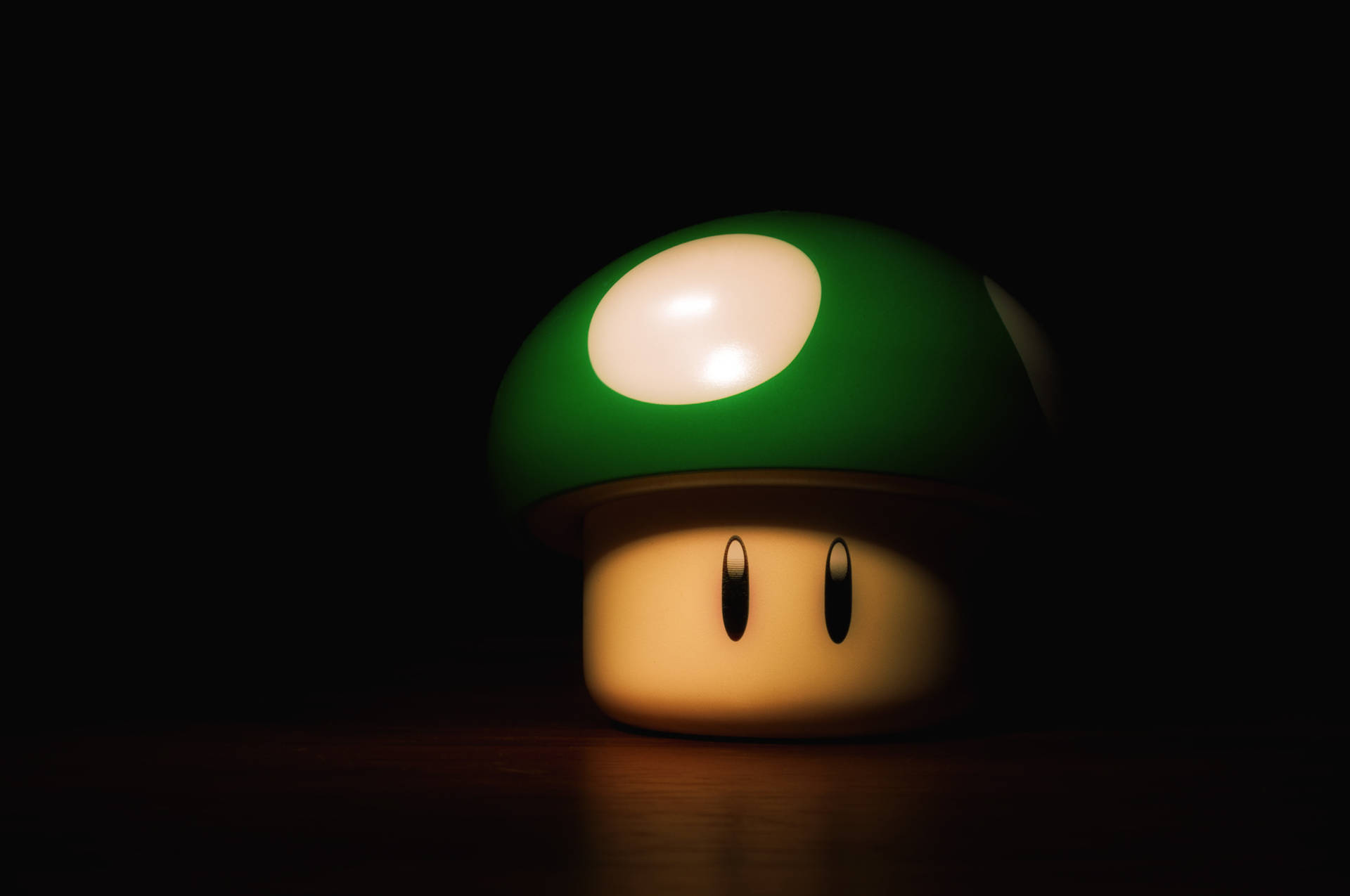 Mario Green Mushroom Nerd Background