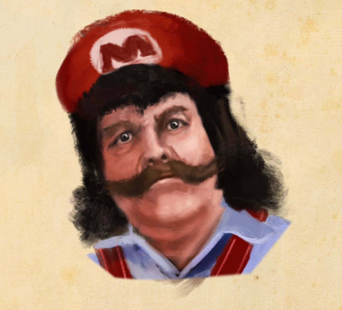 Mario Inspired_ Character_ Portrait Background