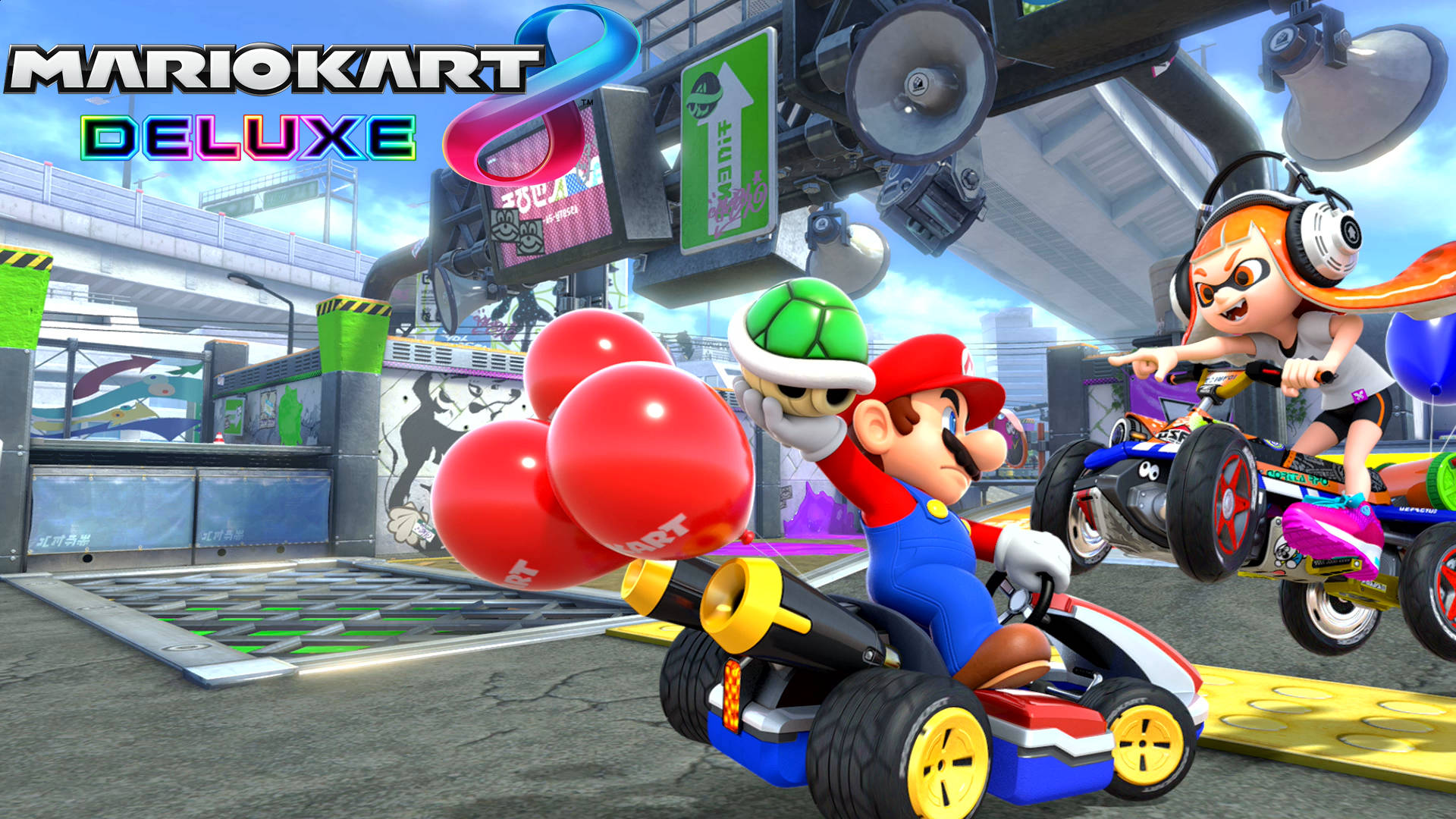 Mario Kart Deluxe Graphics Art Background
