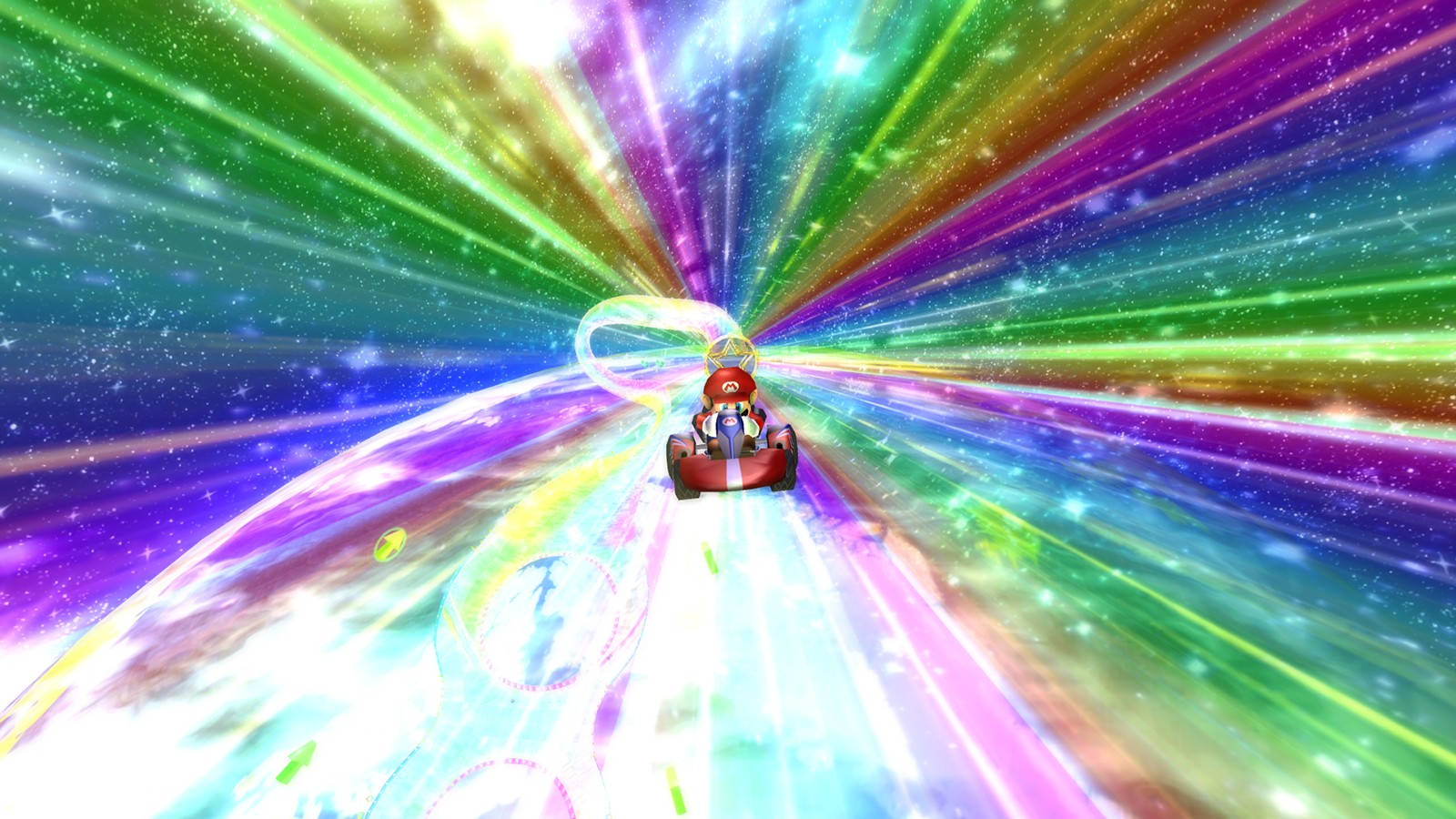 Mario Kart In Galaxy Background