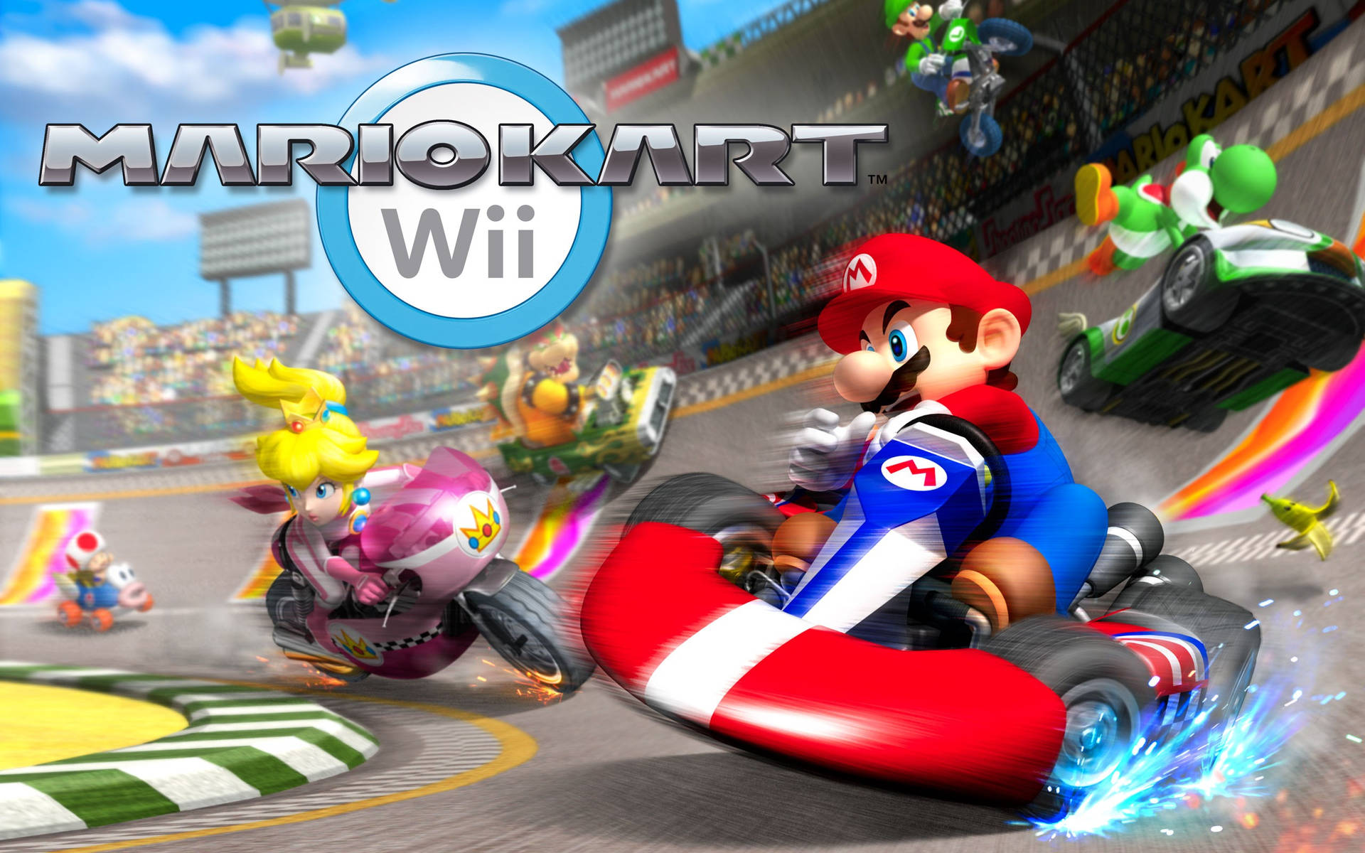 Mario Kart Wii Poster Background