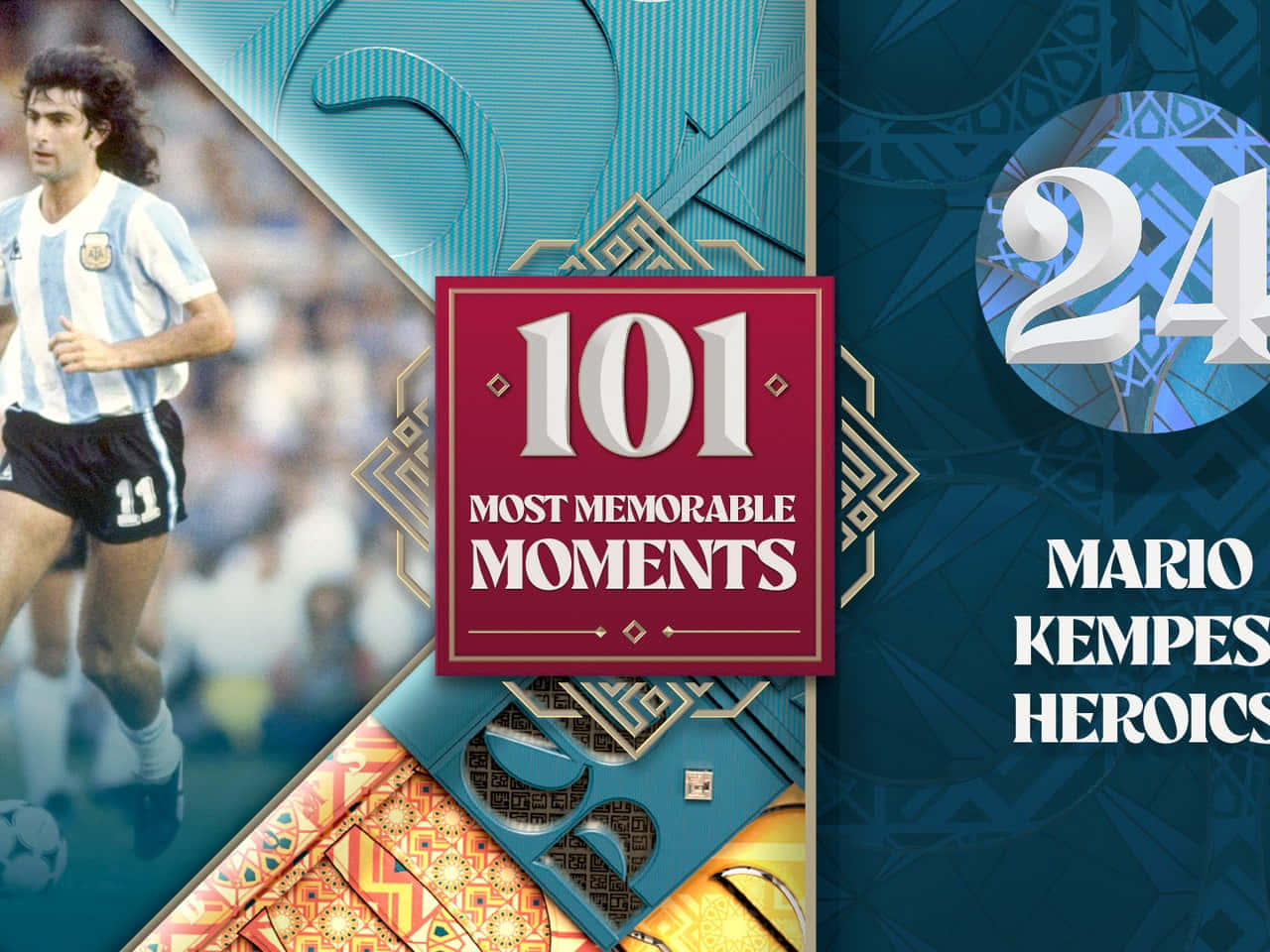Mario Kempes 101 Most Memorable Moments Background