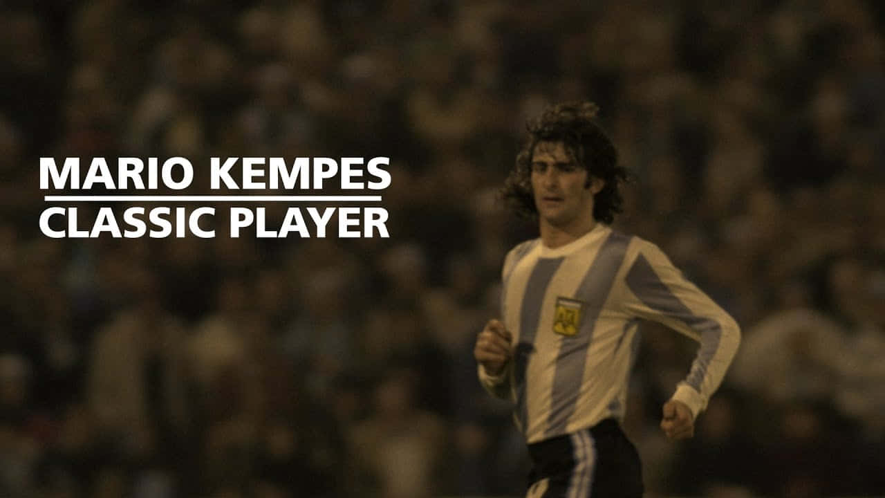 Mario Kempes Classic Player Poster
