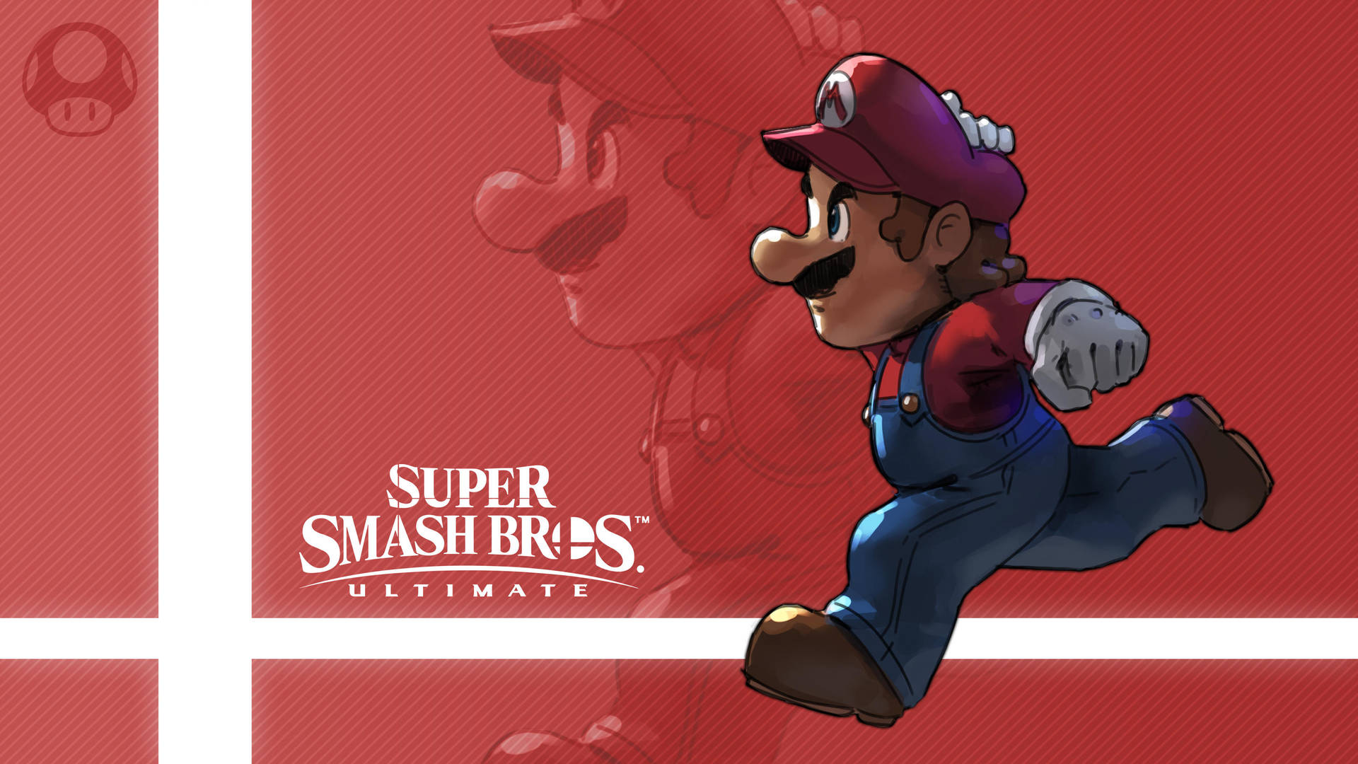 Mario Smash Bros Ultimate Fanart Background