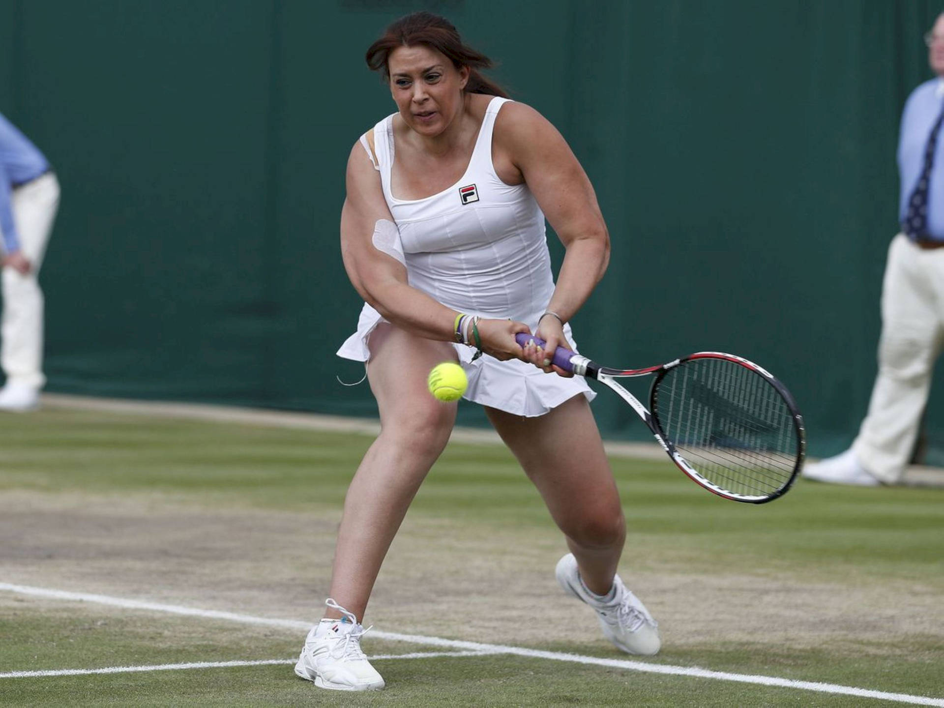 Marion Bartoli At Wimbledon Background