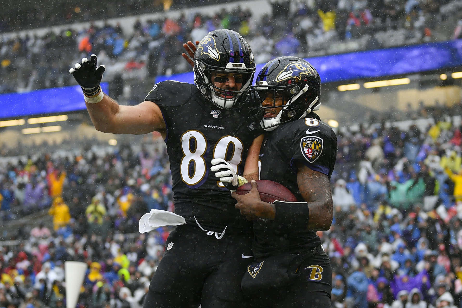 Mark Andrews And Lamar Jackson Background