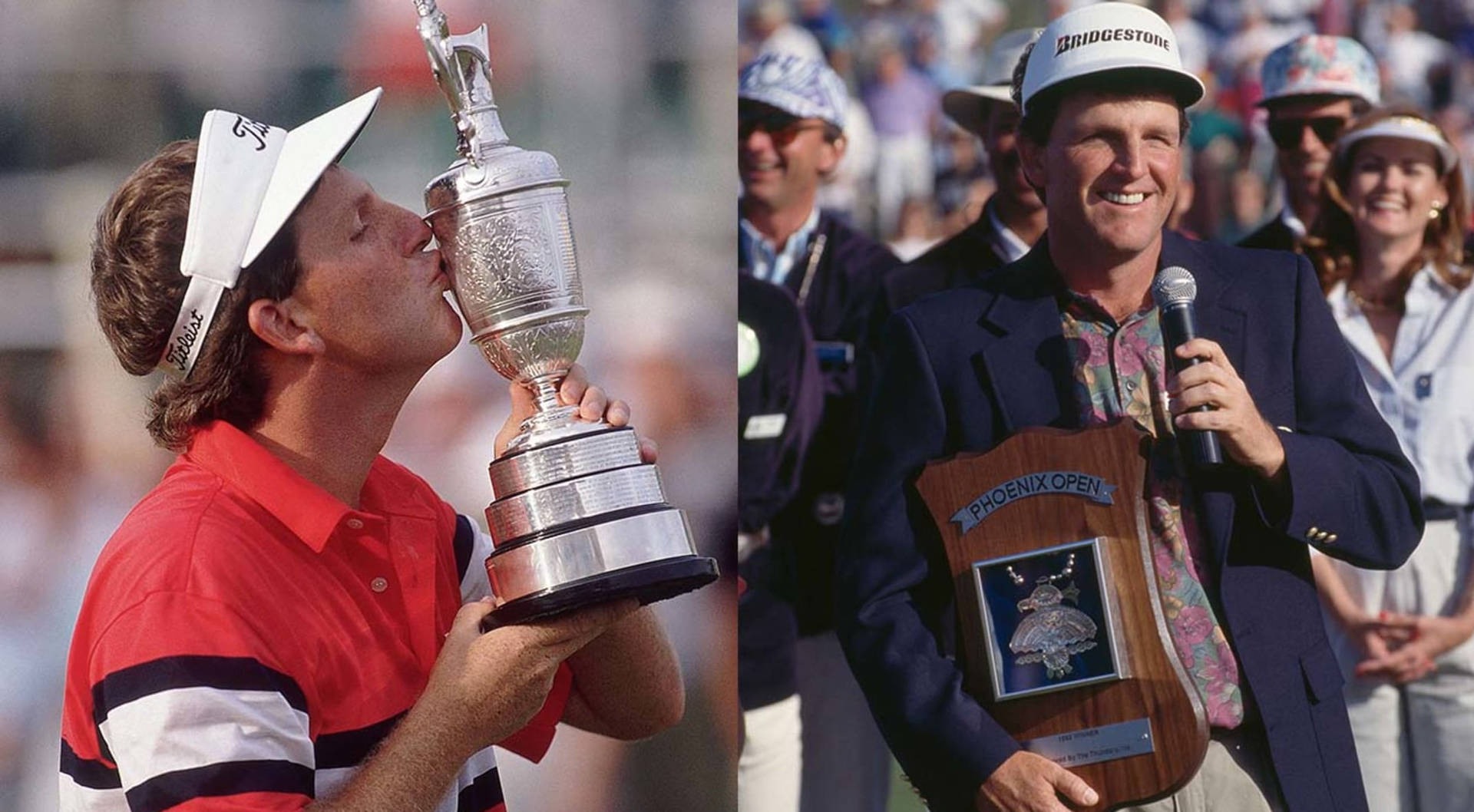 Mark Calcavecchia Accepting His Trophies