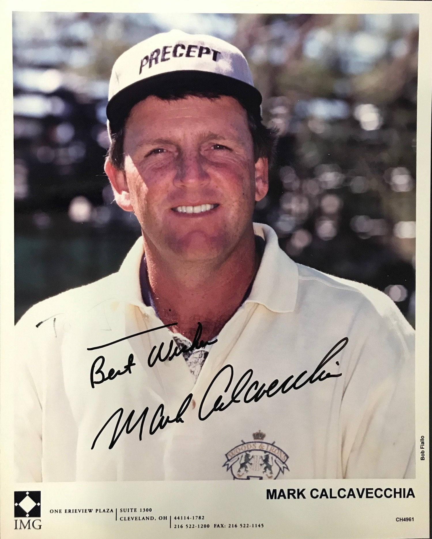 Mark Calcavecchia Signed Photograph Background