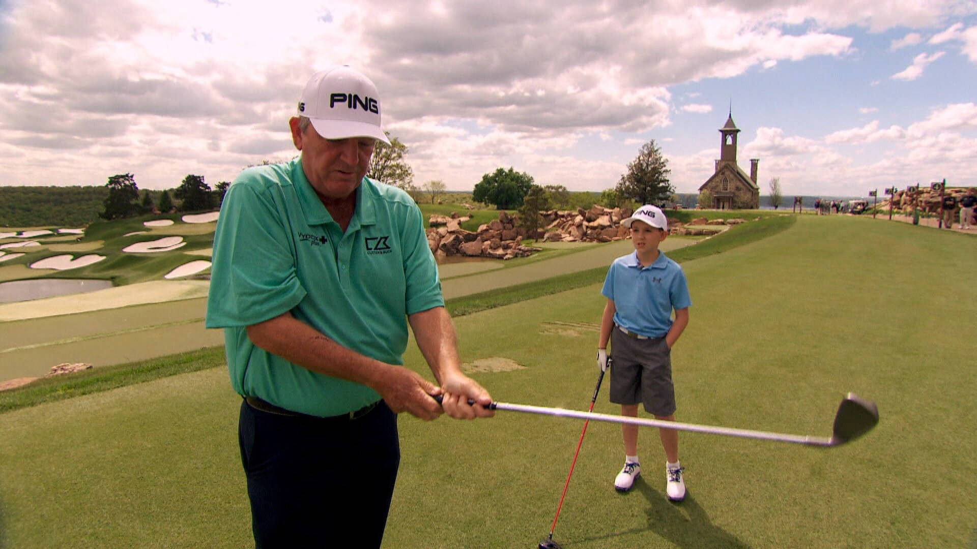 Mark Calcavecchia With A Child