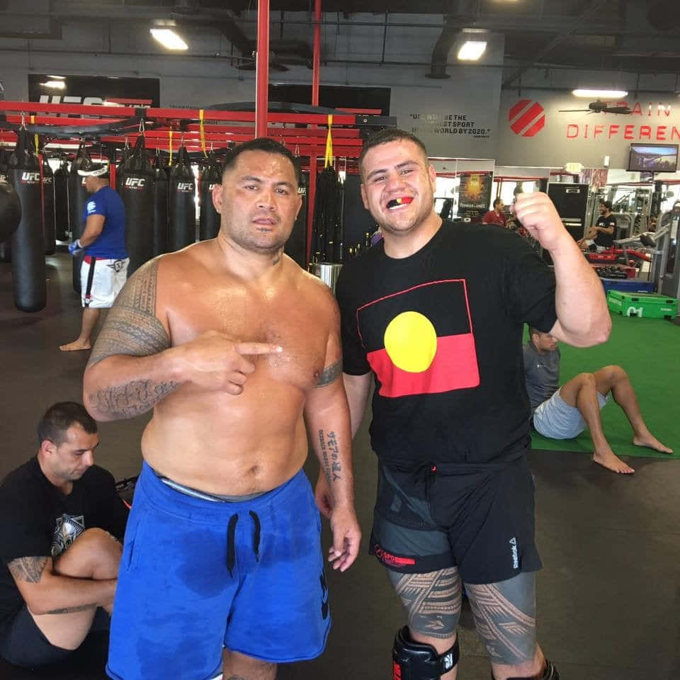 Mark Hunt And Tai Tuivasa Background