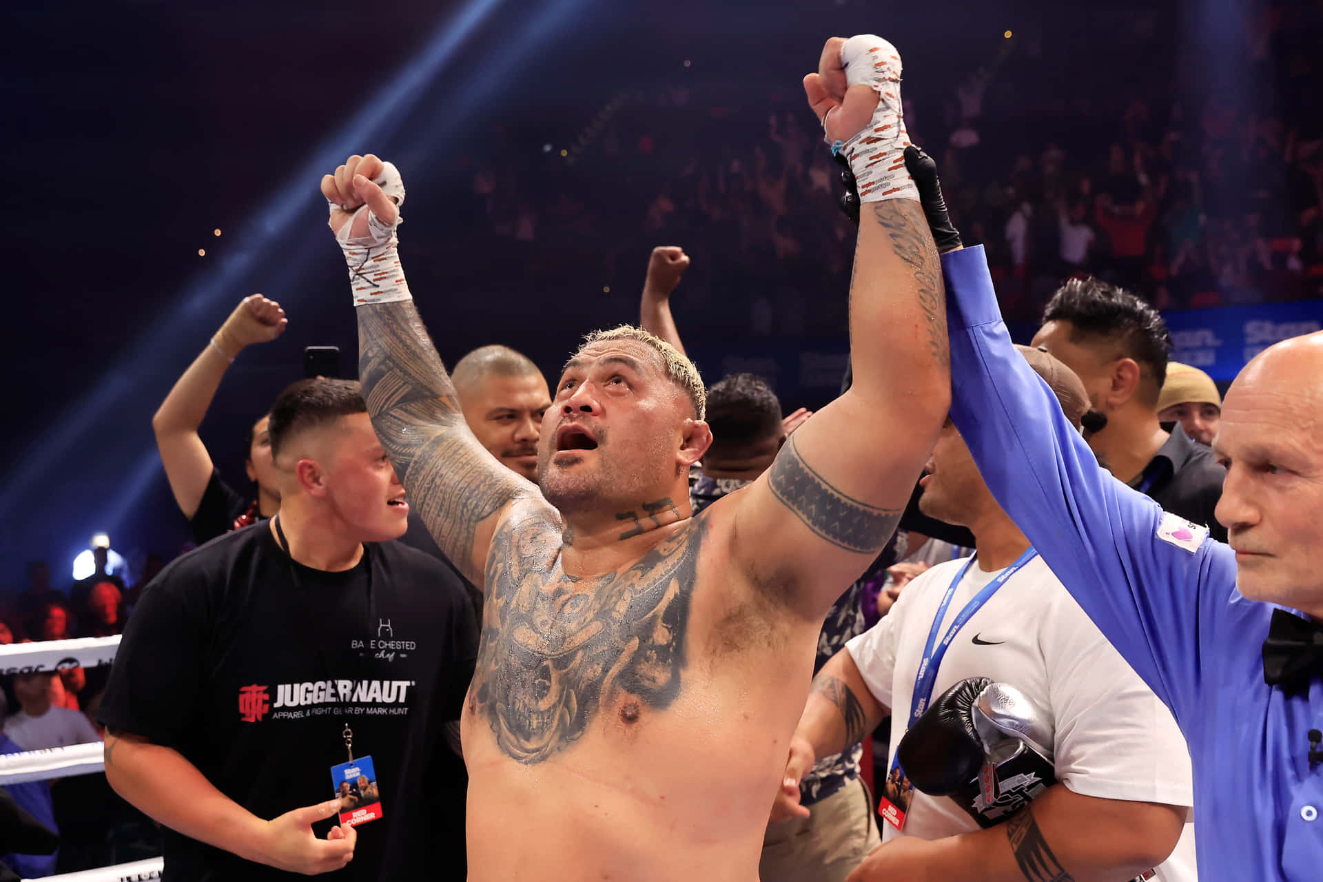 Mark Hunt Victorious Win Background