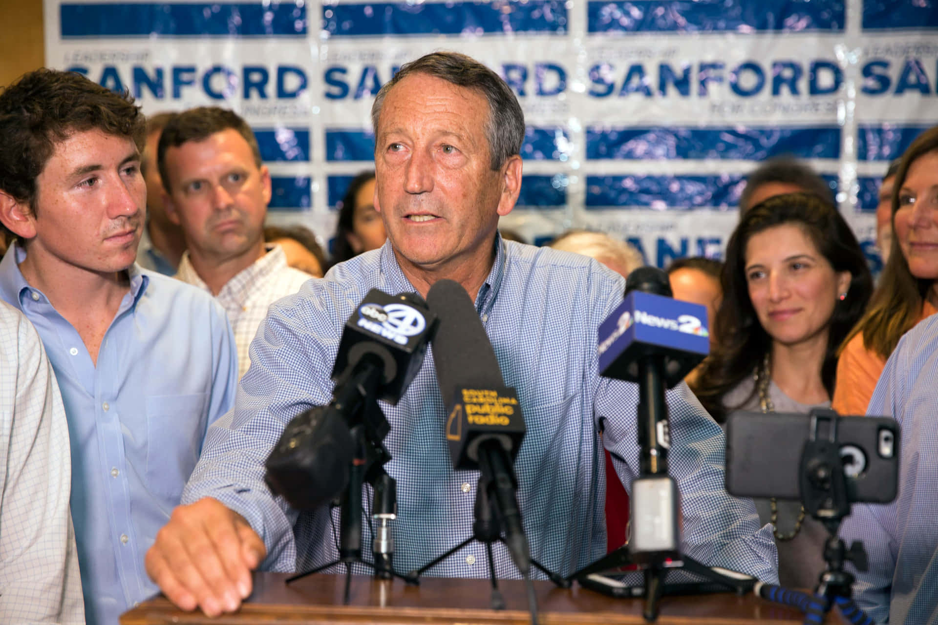 Mark Sanford In Conference Background