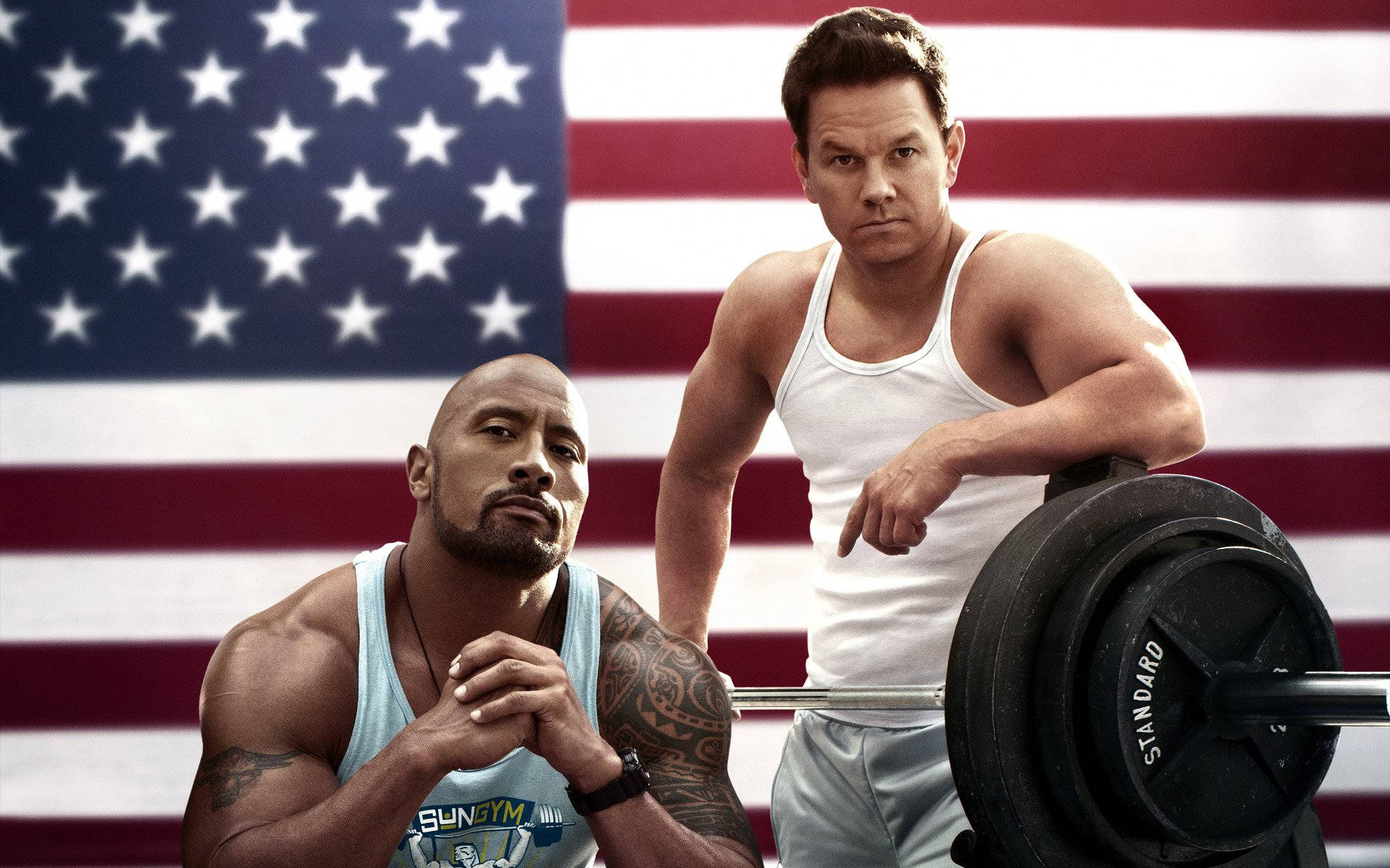 Mark Wahlberg And The Rock Background