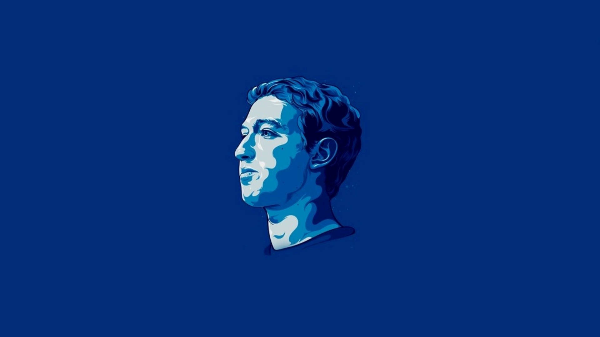 Mark Zuckerberg Blue Vector Art Background