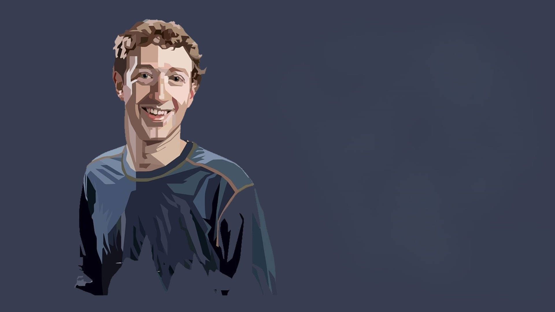 Mark Zuckerberg Grey Vector Background