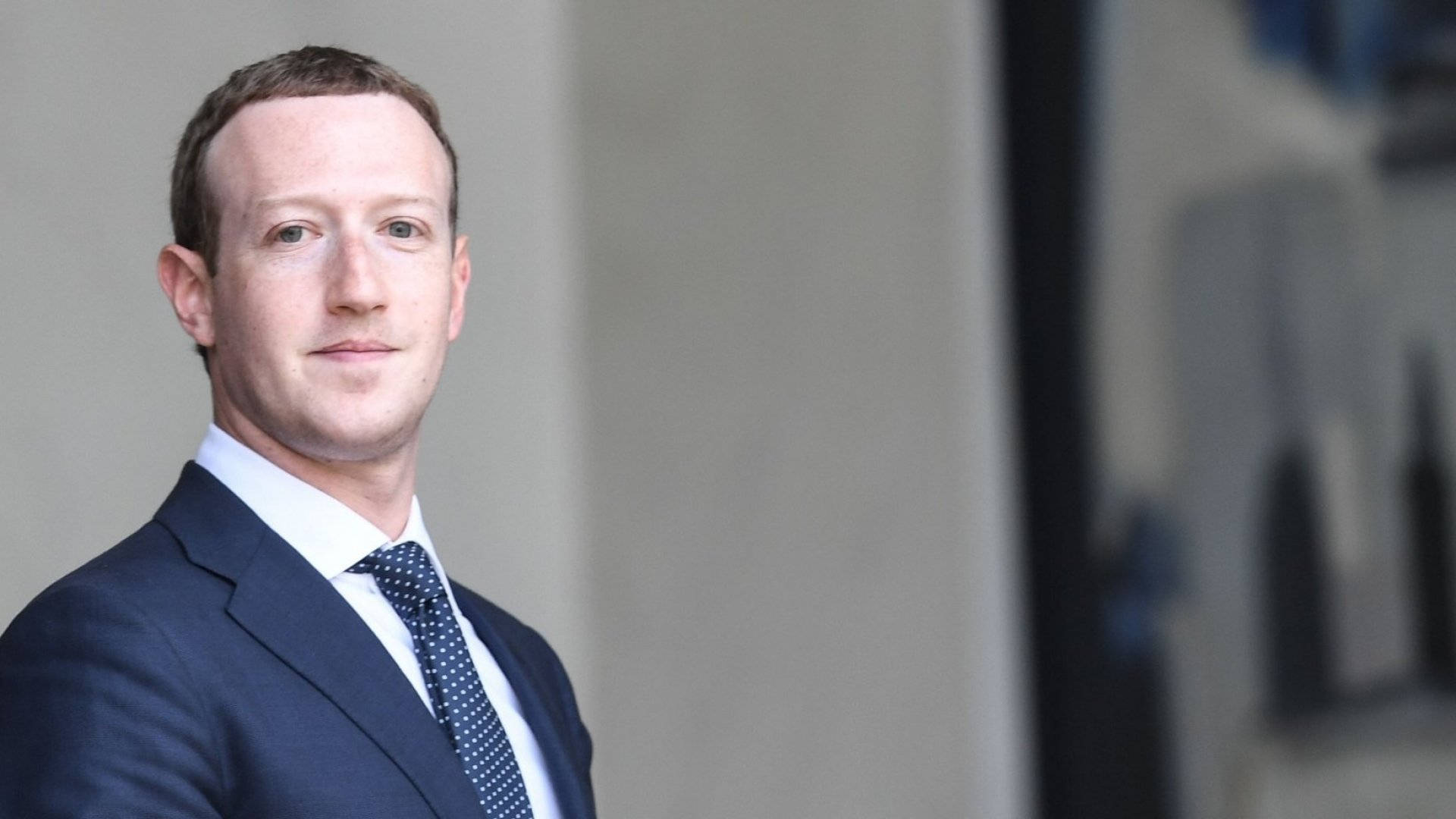 Mark Zuckerberg In Formal Suit Background