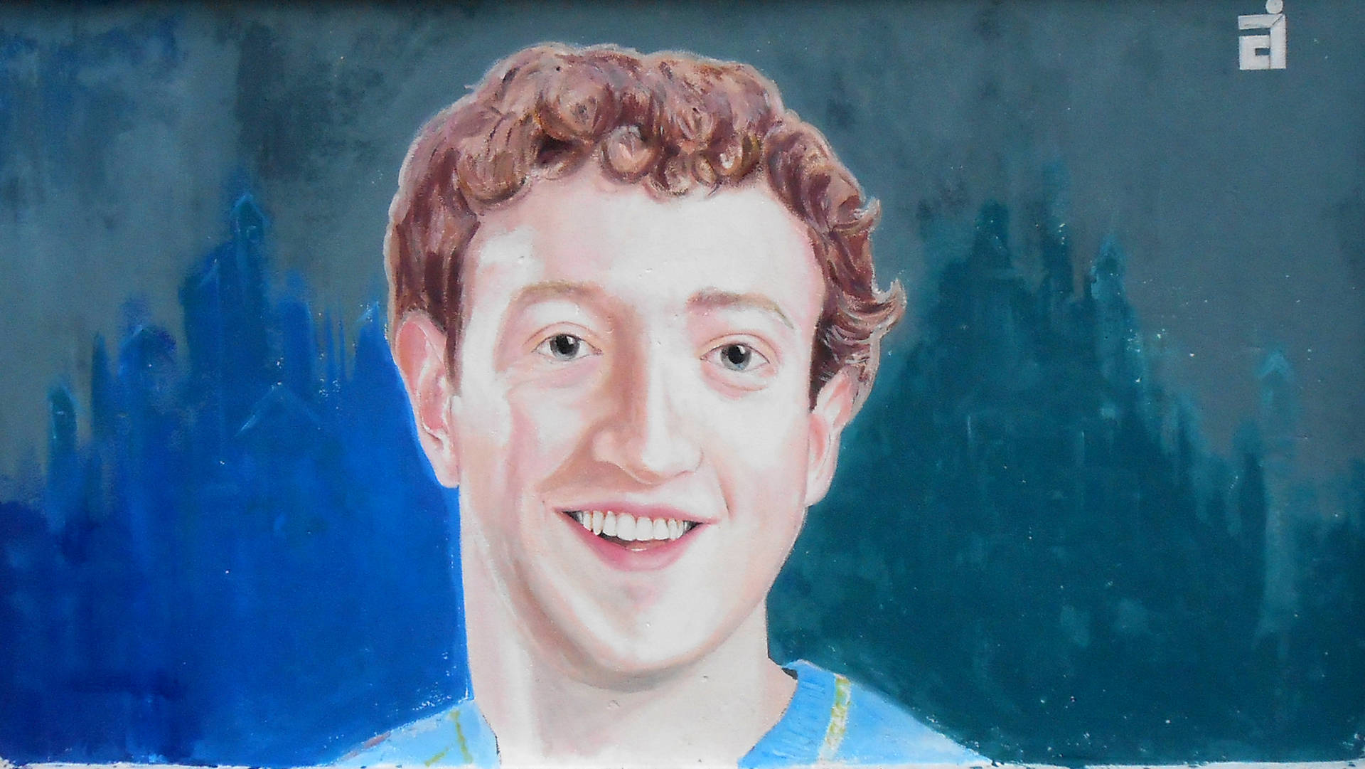 Mark Zuckerberg Paint Art Background