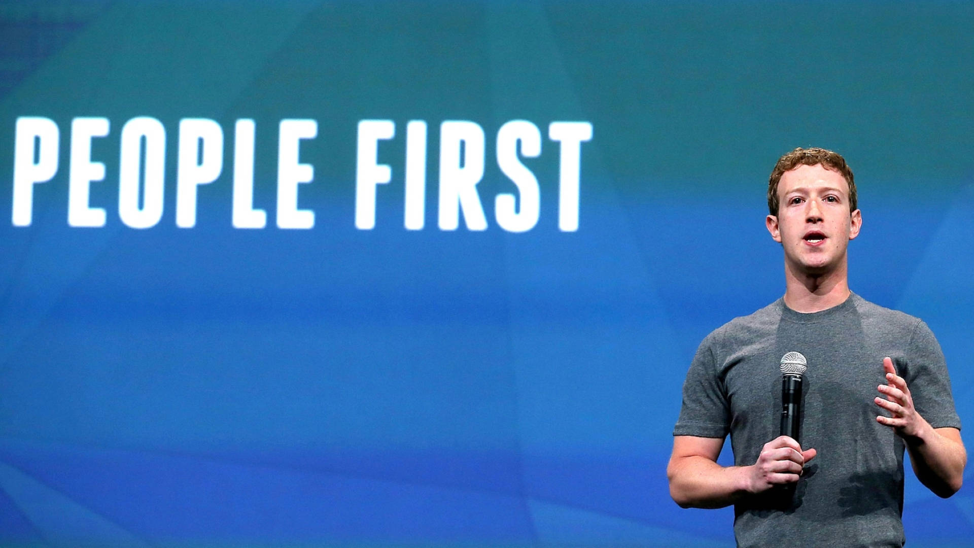 Mark Zuckerberg People First Background