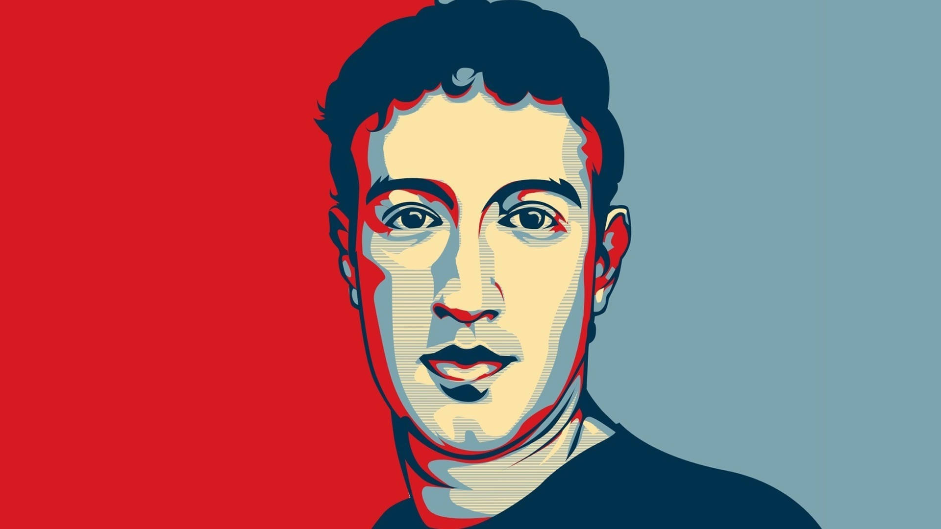 Mark Zuckerberg Pop Art Background