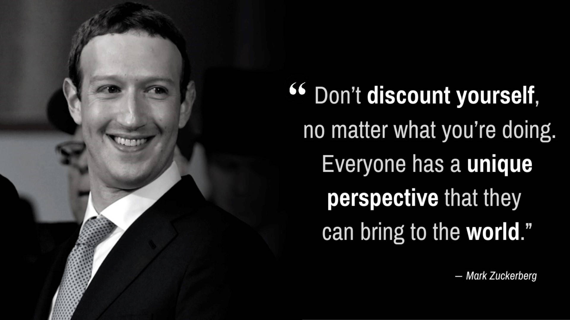 Mark Zuckerberg Quote Background