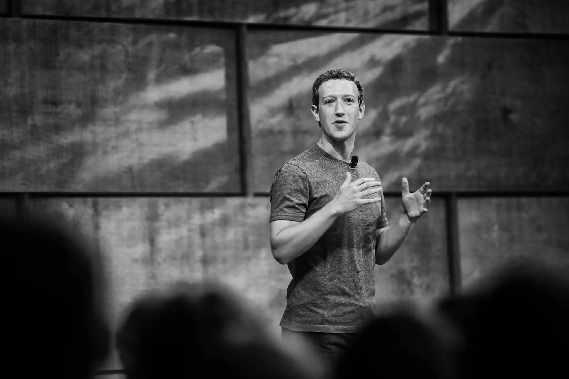 Mark Zuckerberg Tech Talk Background