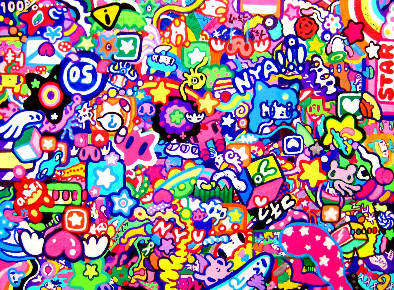 Marker Doodles Appeal Kidcore Desktop Background