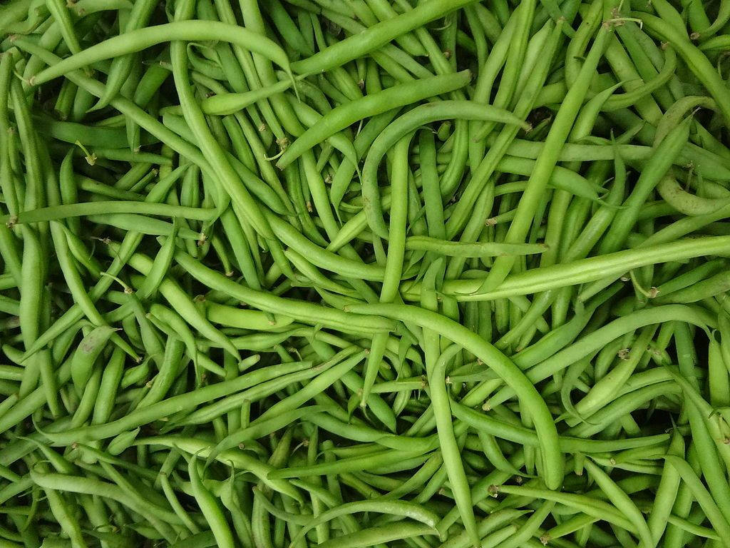 Market Pile Green Beans Background