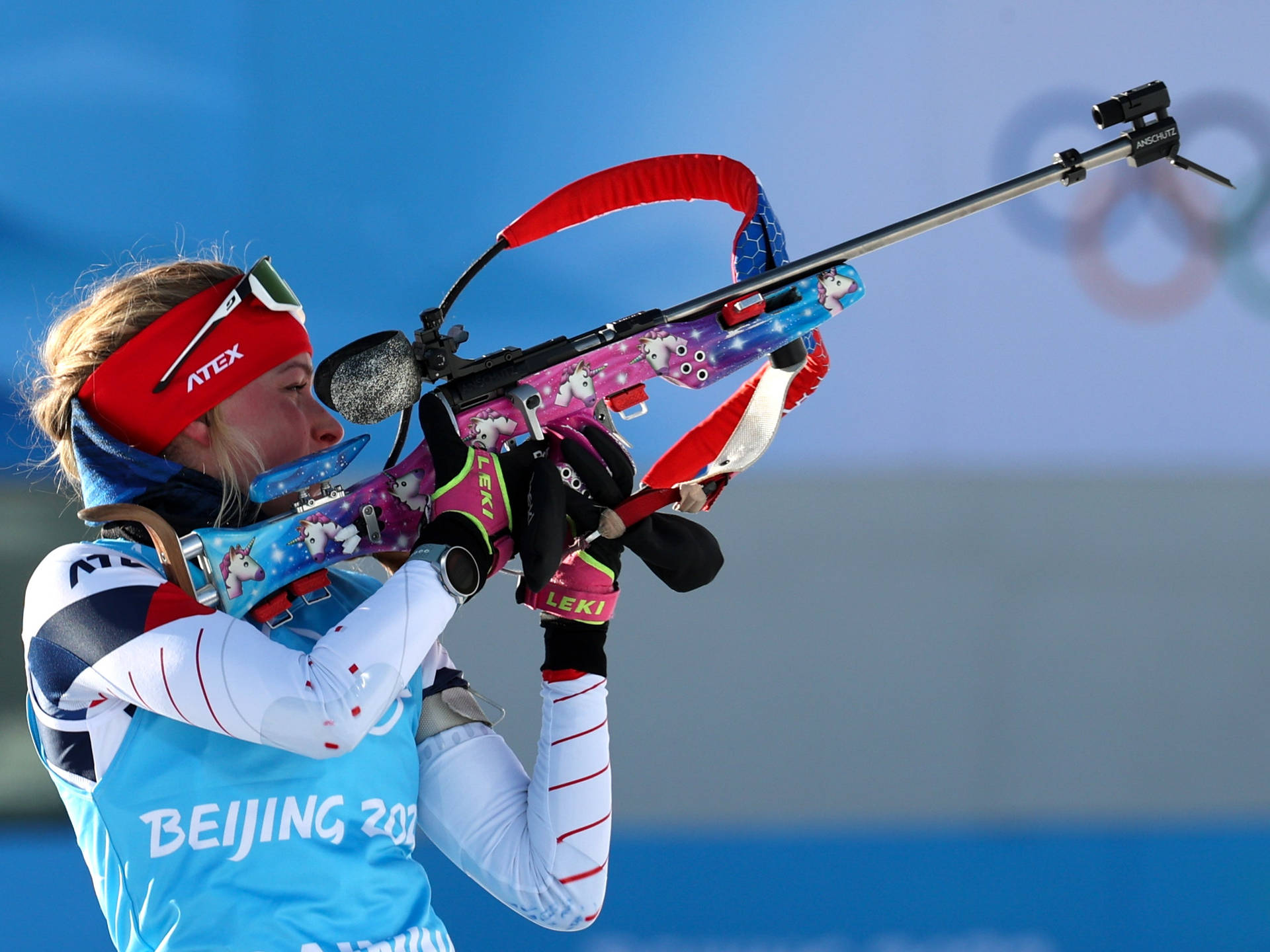 Marketa Davidova Biathlon Beijing Olympics Background