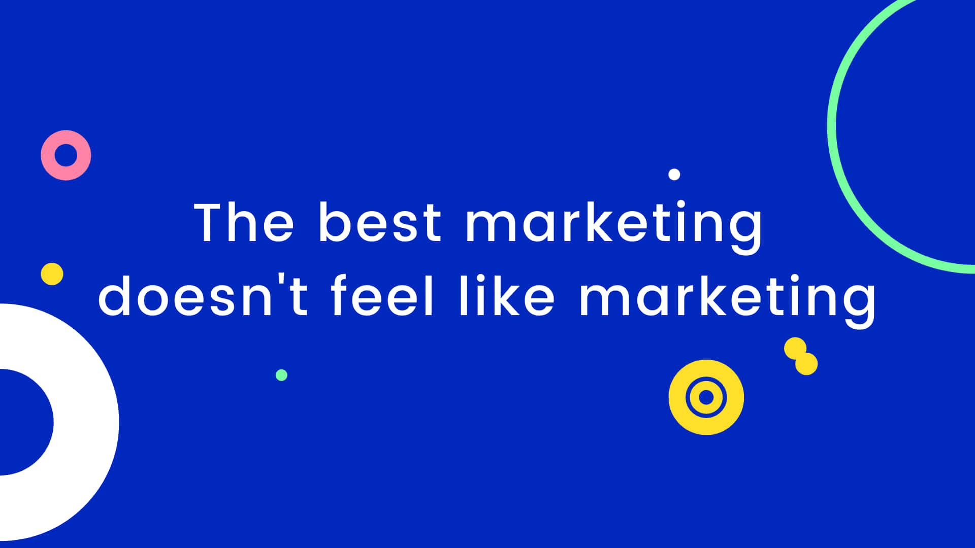 Marketing Quotes Blue Desktop Background