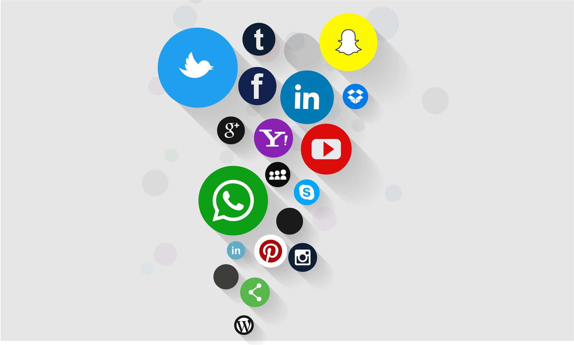 Marketing Social Media Grey Background