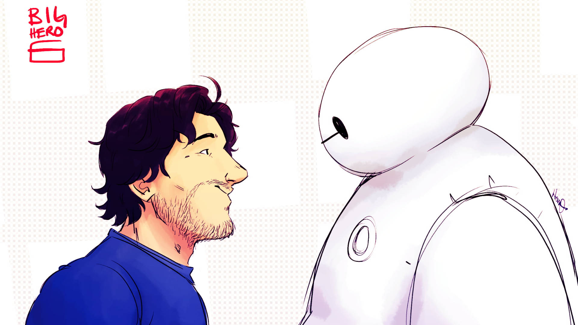 Markiplier And Baymax Background