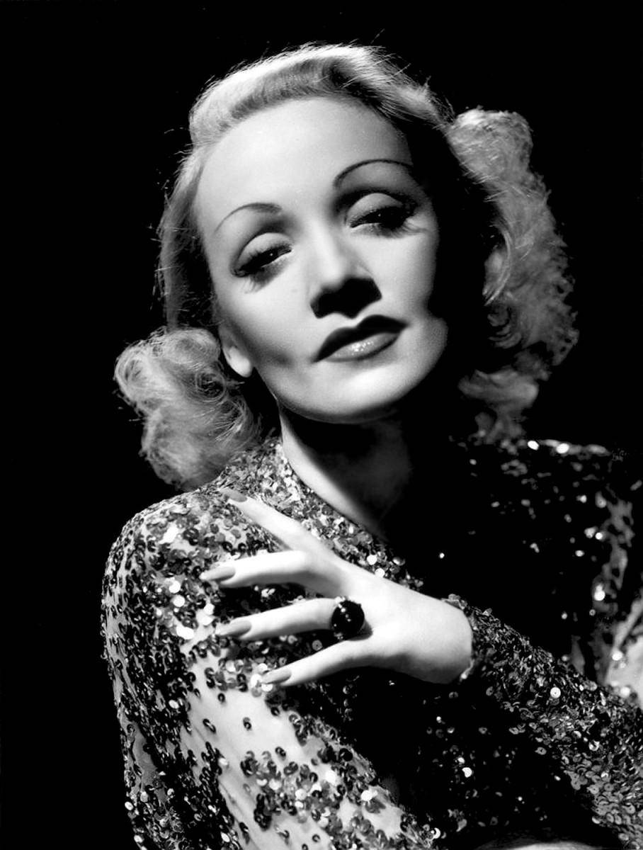 Marlene Dietrich Sequin Dress Background