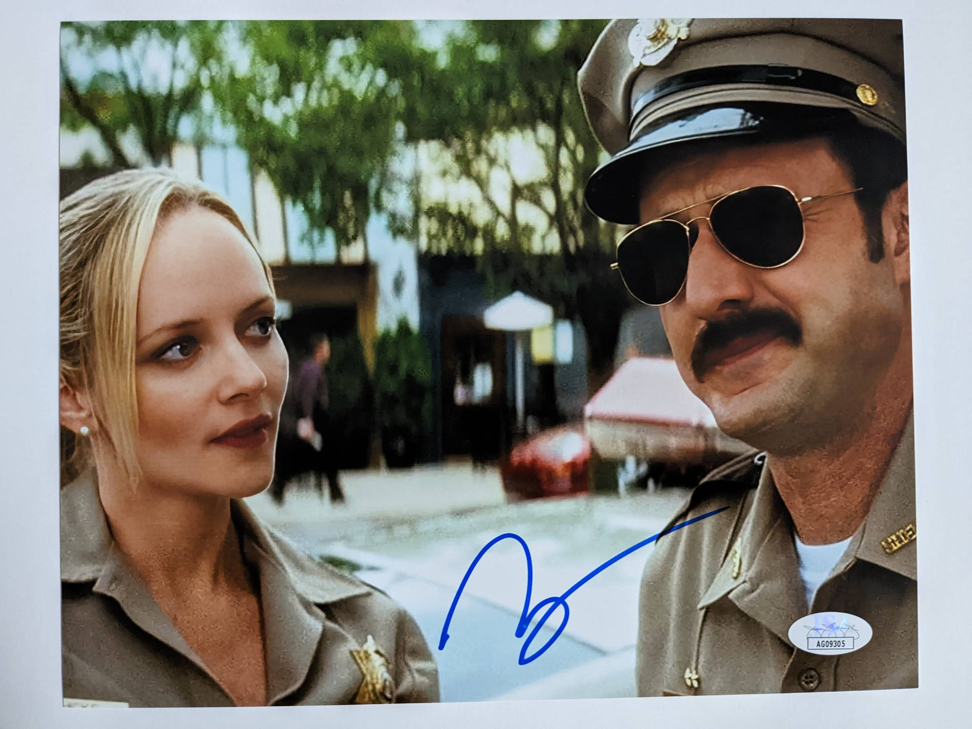 Marley Shelton And David Arquette In A Scene From Scream 4 Background