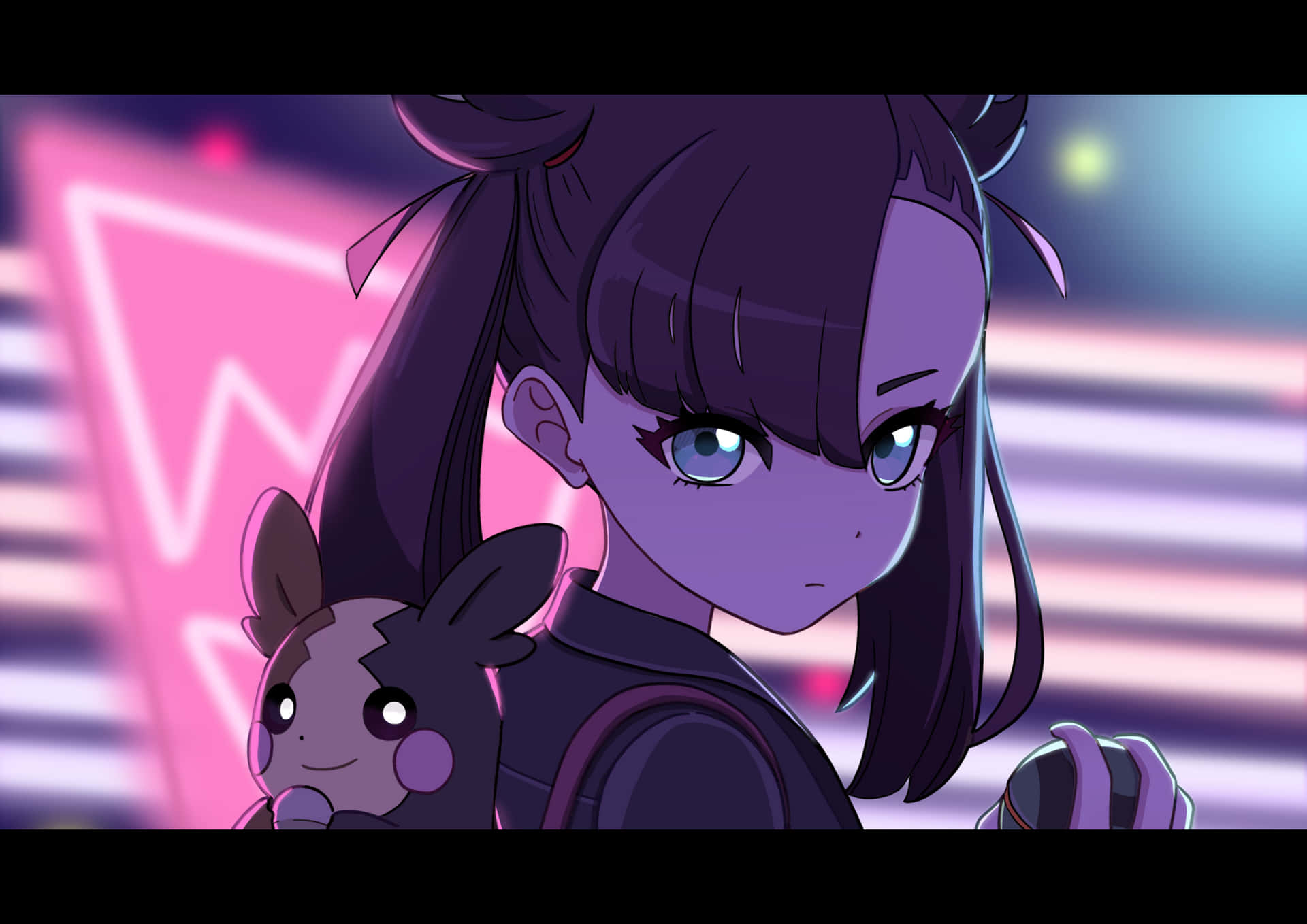 Marnie With Morpeko Background