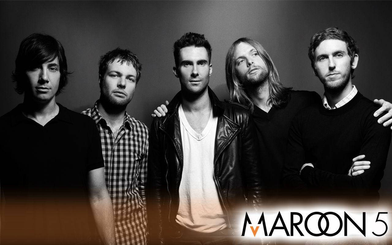 Maroon 5 Logo Monochrome Desktop