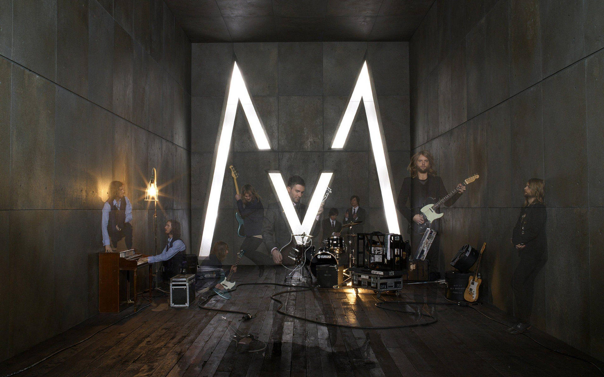 Maroon 5 M Recording Studio Background
