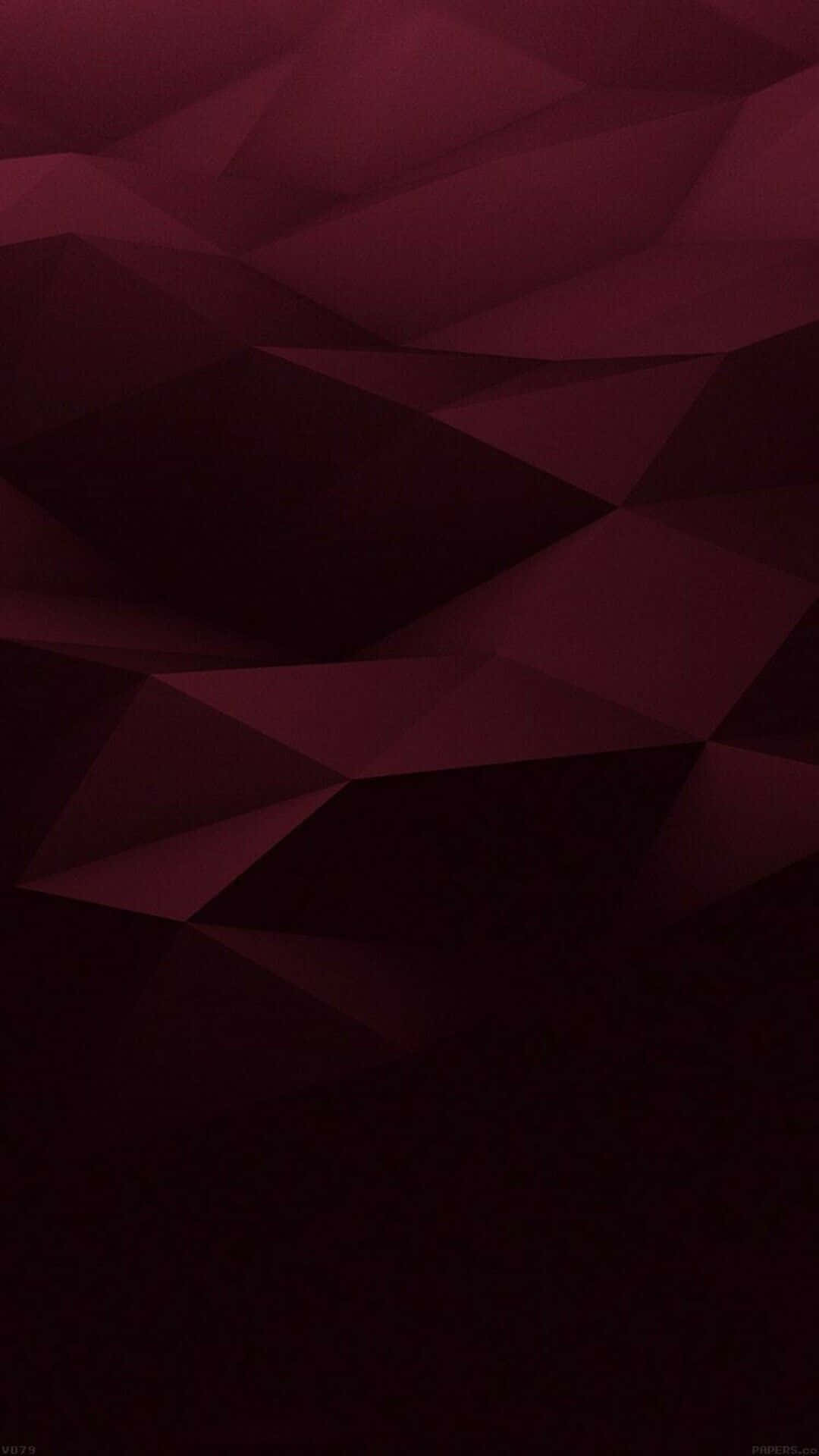 Maroon Aesthetic In Abstract Geometric Plaid Pattern Background