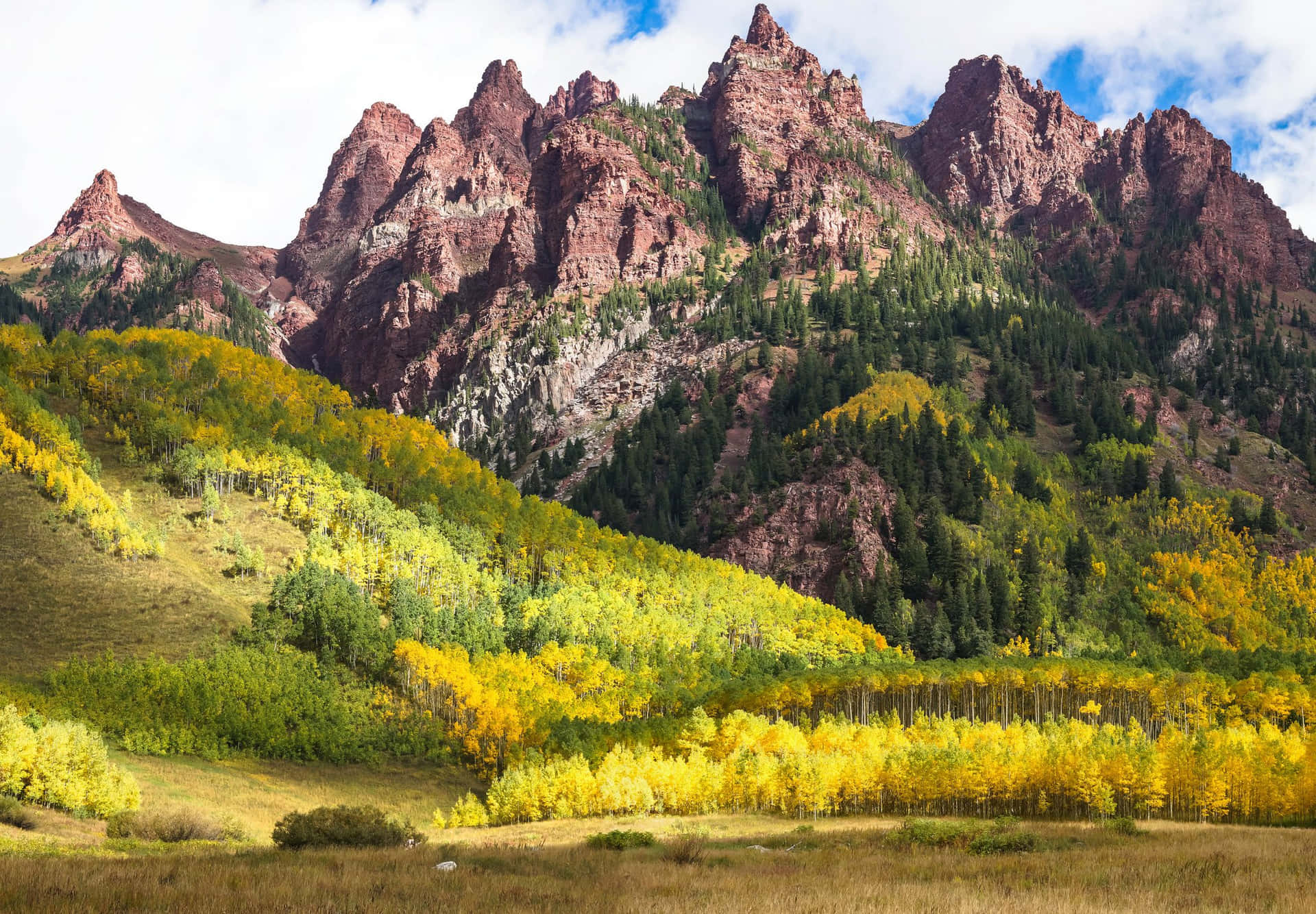 Maroon Bells Colorado Nature Rocky Mountains Background