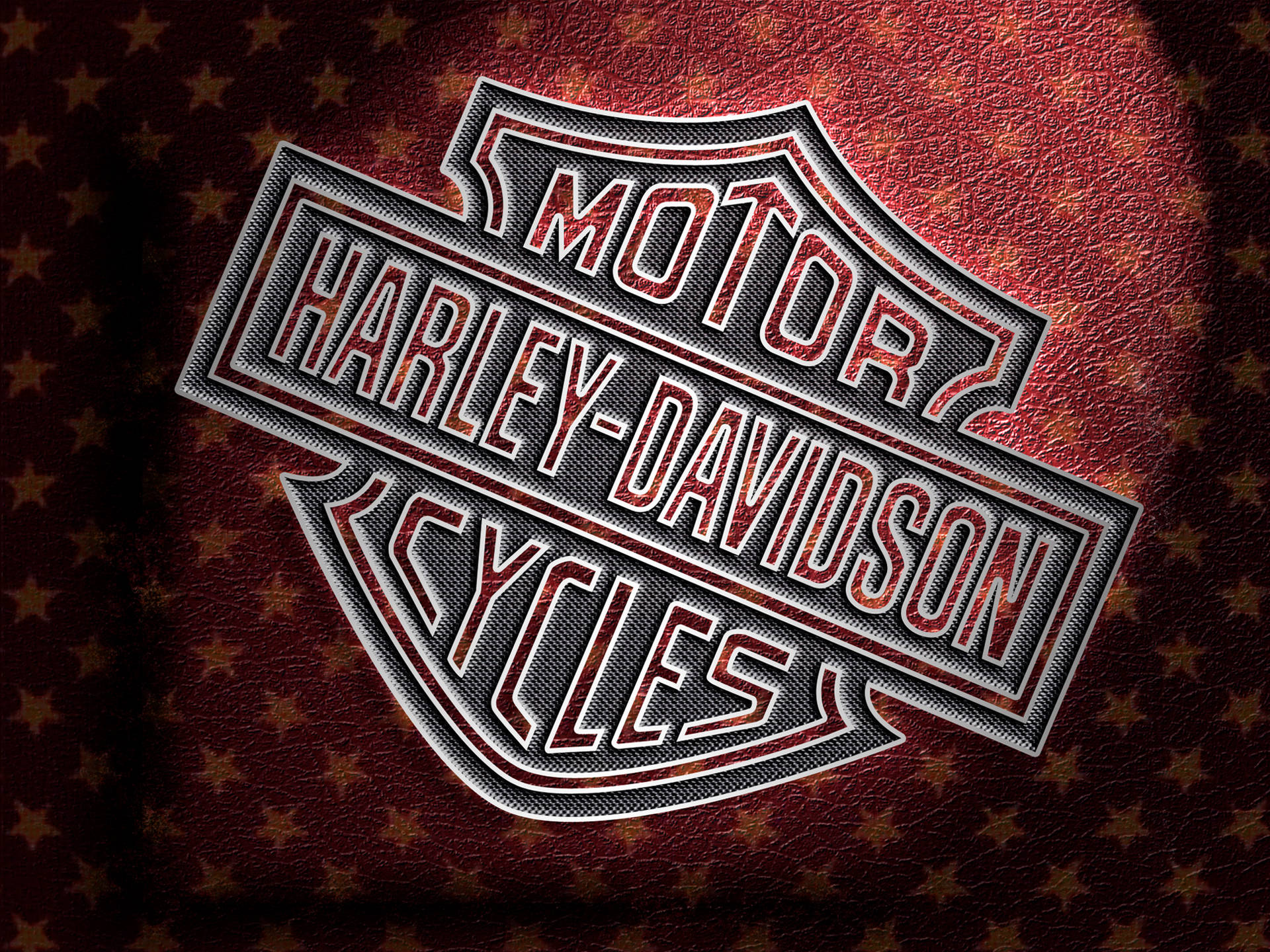 Maroon Harley Davidson Logo