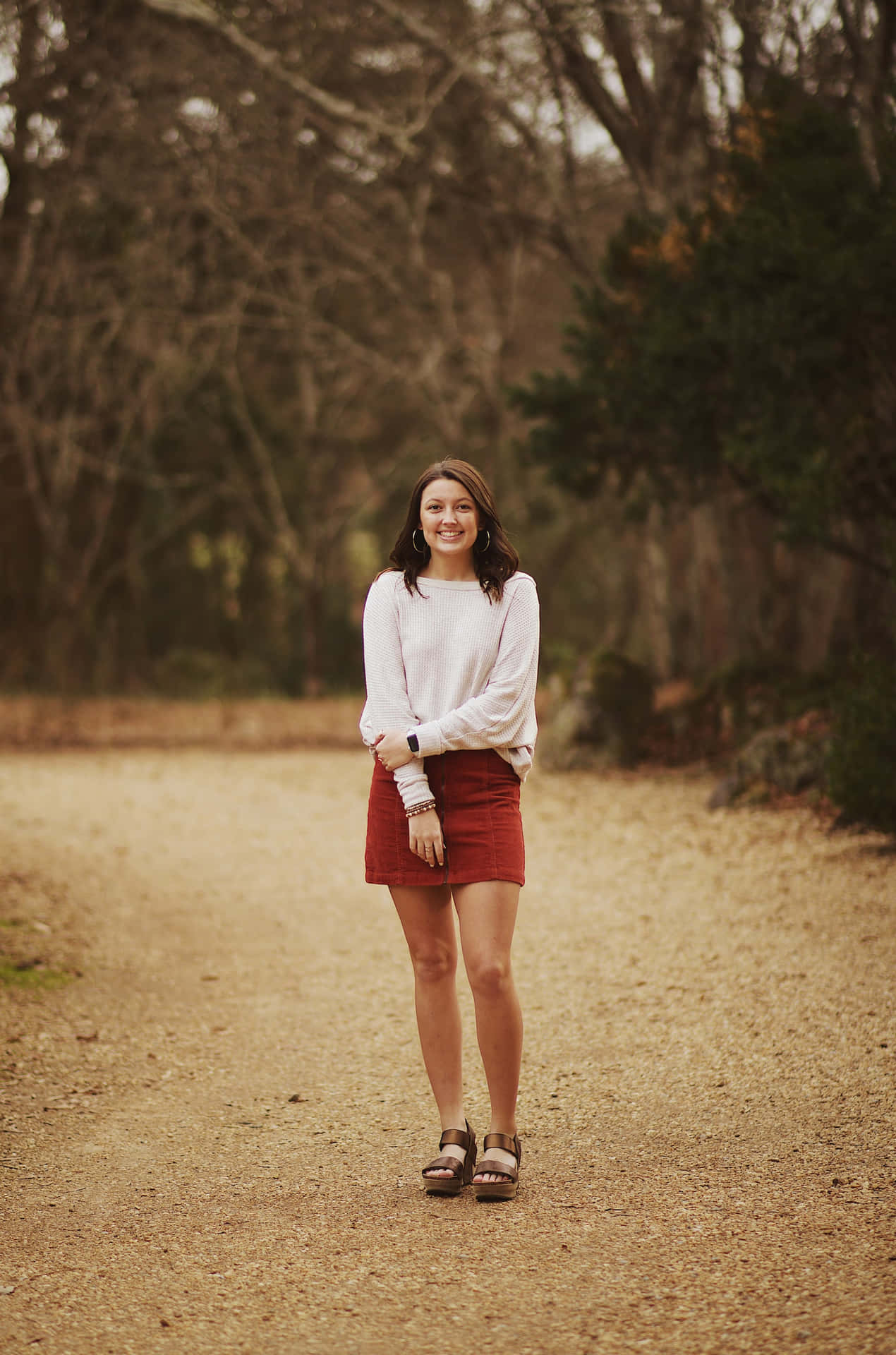 Maroon Miniskirt Background