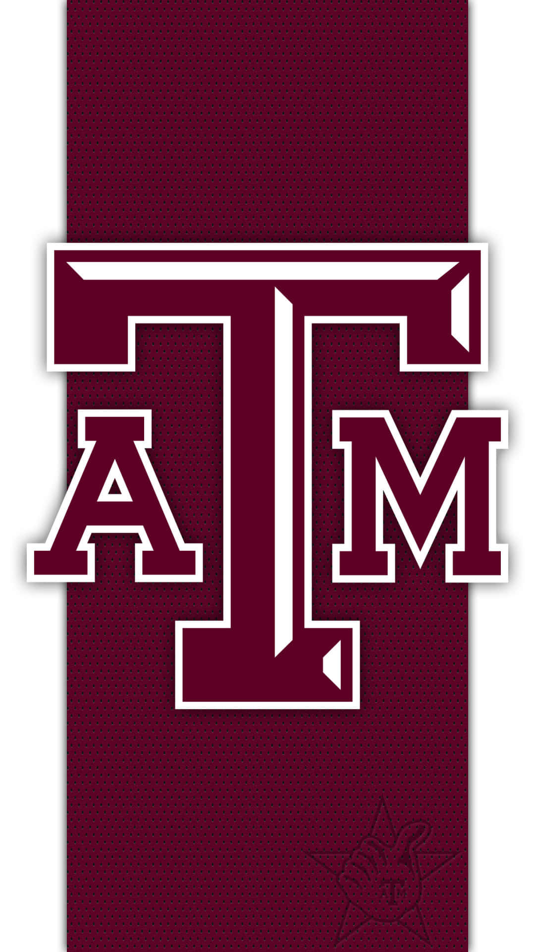 Maroon Texas Am Aggie Logo Background