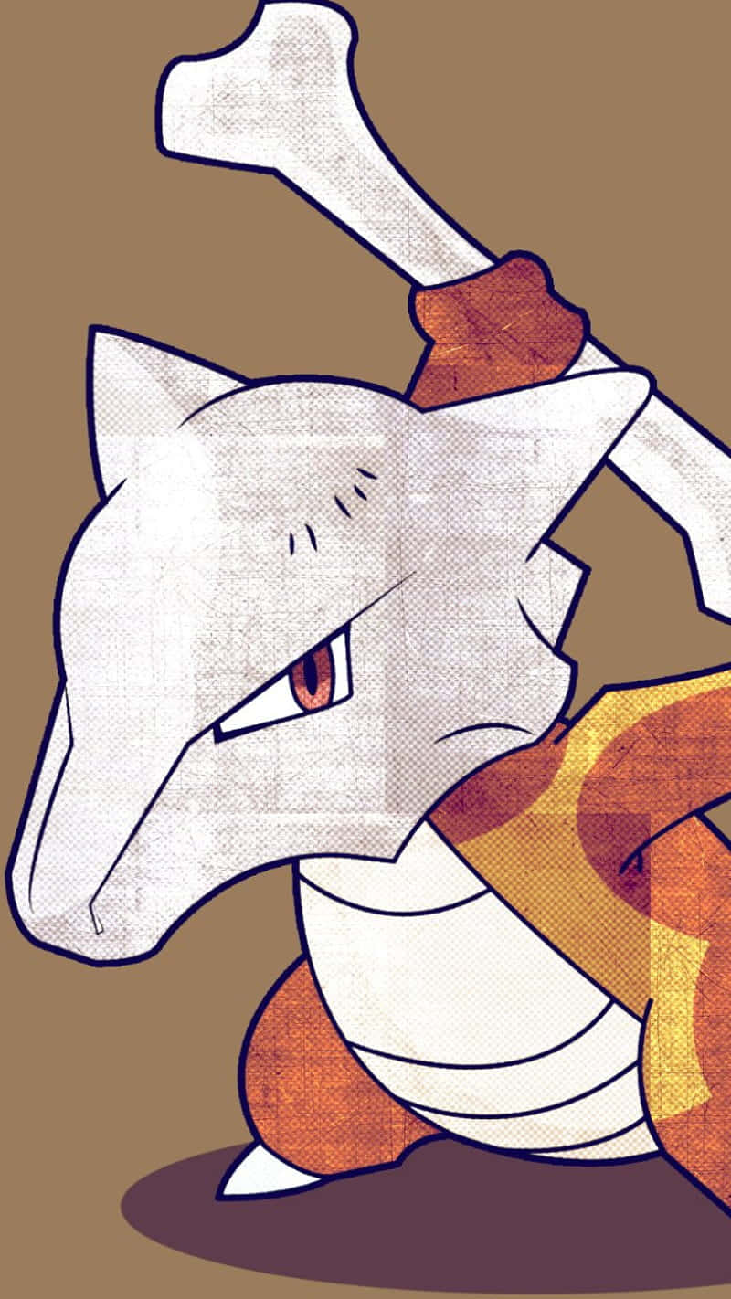 Marowak In Brown Background Background