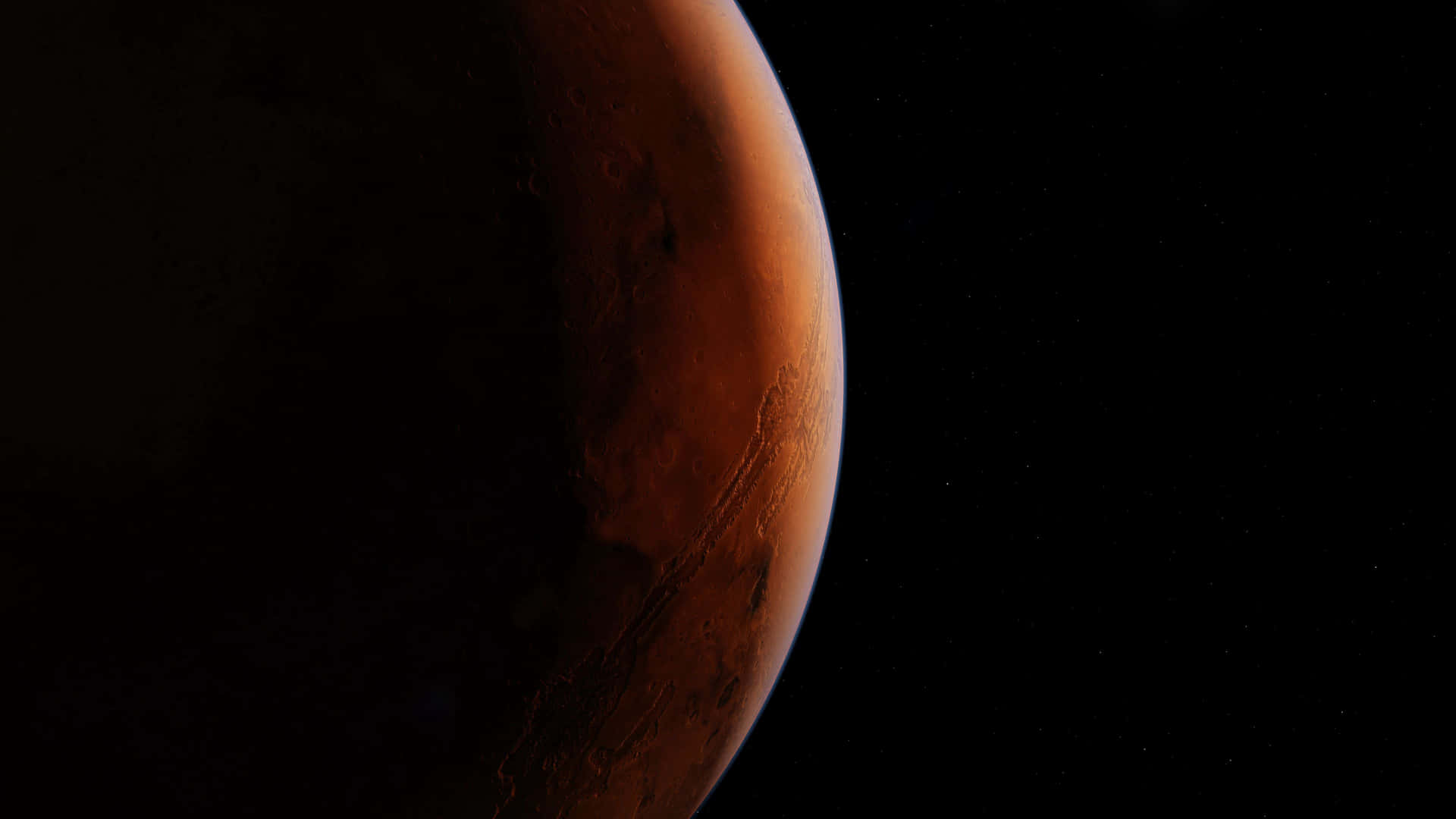 Mars_ Crescent_in_ Darkness_4 K Background