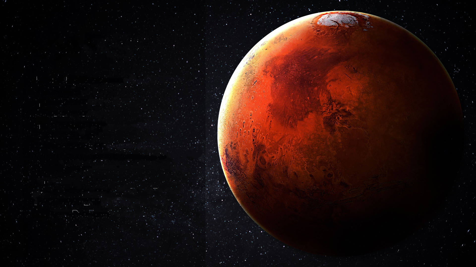 Mars Realistic Poster Background