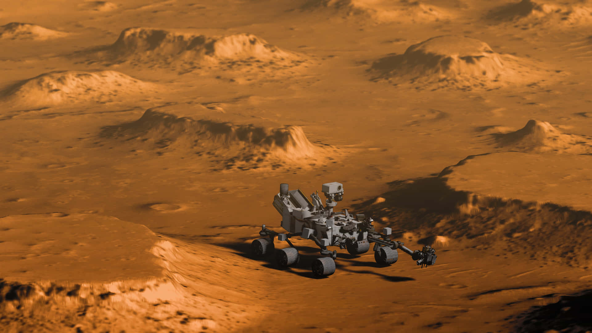 Mars Rover Exploration4 K Background